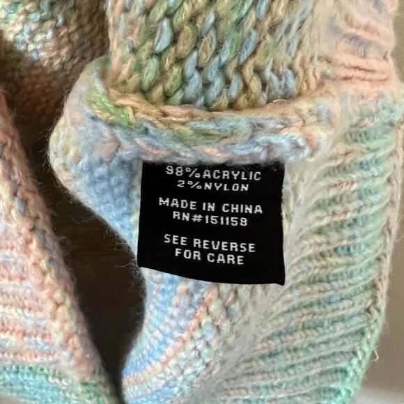 525 America Space Dyed Crop Mock Neck Sweater - Picture 7 of 10